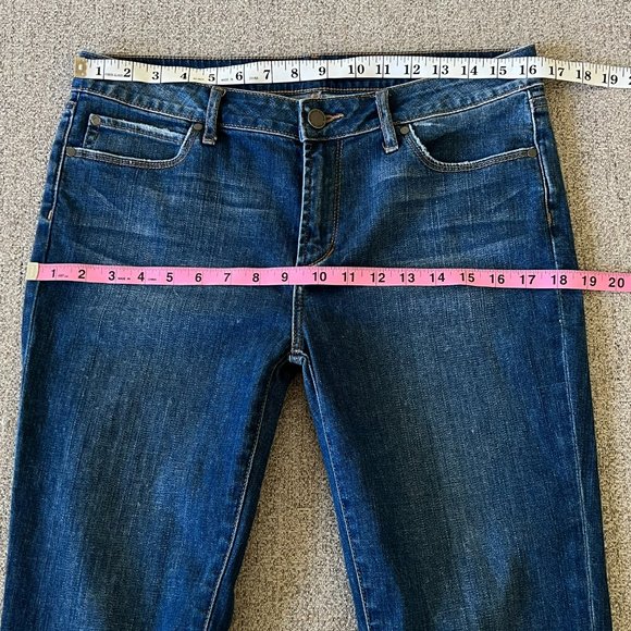 Articles of Society Suzie Lucia Bohemian Step Crop Flare Blue Denim Jeans - Picture 13 of 16